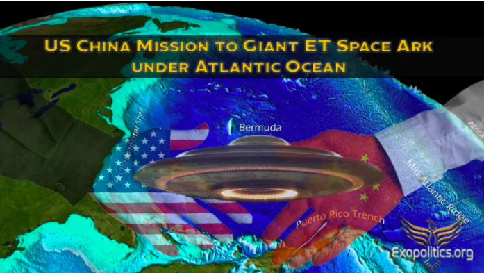 米中共同ミッションで大西洋下の巨大なETスペース・アークを発見
